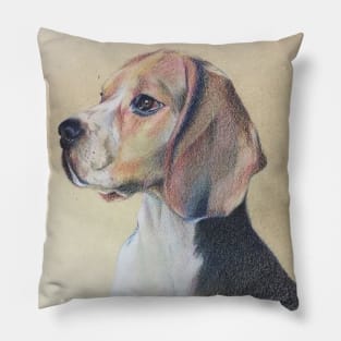 beagle art Pillow