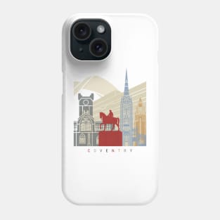 Coventry skyline poster Phone Case