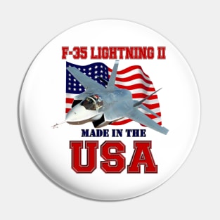 F-35 Lightning II Made in the USA Pin