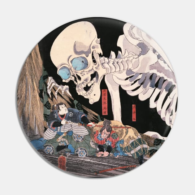 Japanese Skeleton Death God Pin by Howchie