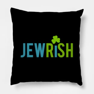 Jewish St Patricks Day Shamrock Jewish Irish Pillow