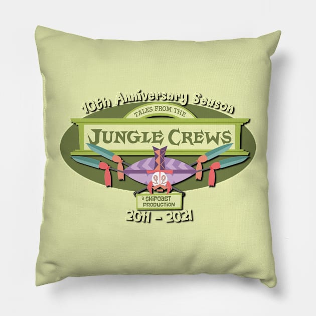 Tales from the Jungle Crews 10th anniversary shirt Pillow by The Skipper Store