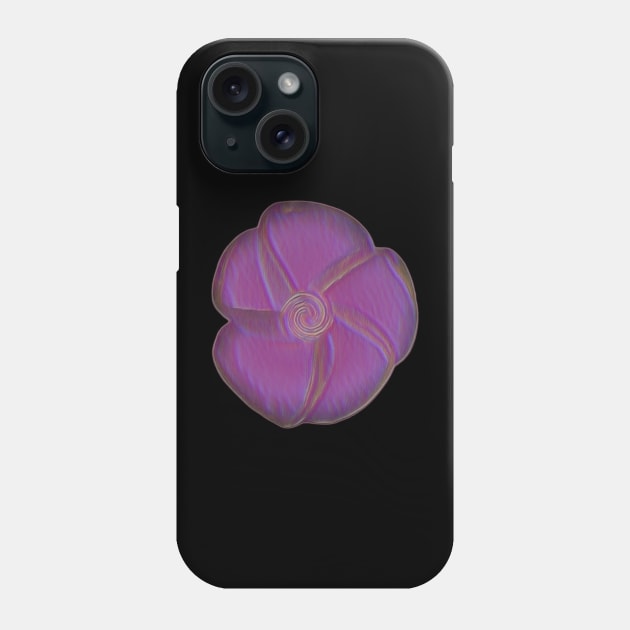 Plumeria bloom twirl in pinks Phone Case by FlossOrFi