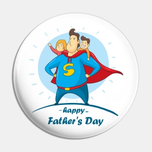 happy father's day - super dad Pin