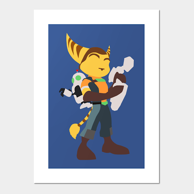 Ratchet Clank Ratchet And Clank Affiche Et Impression D Art Teepublic Fr