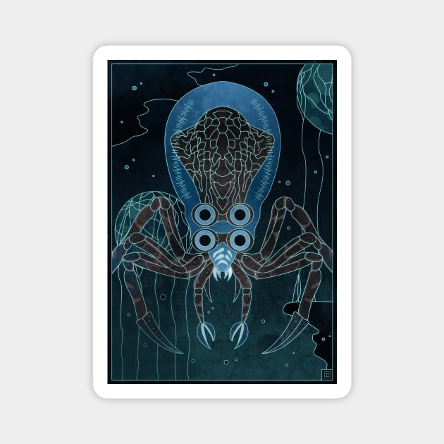 Crabsquid Magnet by Ilona's Store