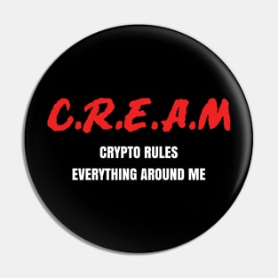 Crypto Cream Pin