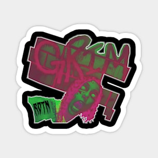 neon grim Magnet