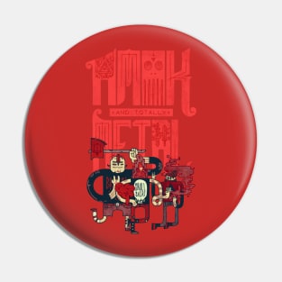 Amok & Totally Metal Pin