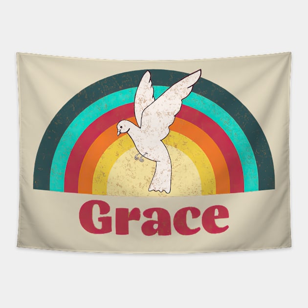 Grace - Vintage Faded Style Tapestry by Jet Design