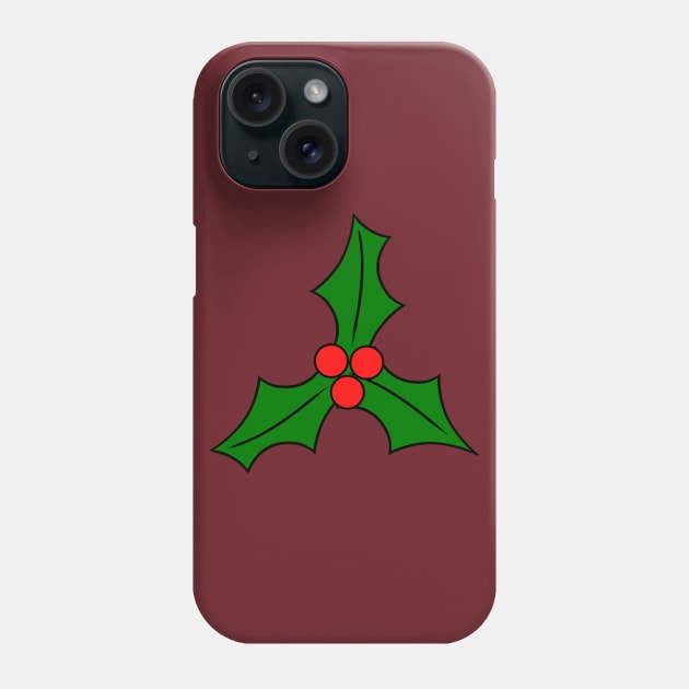 Holly Phone Case by Cool Duck's Tees