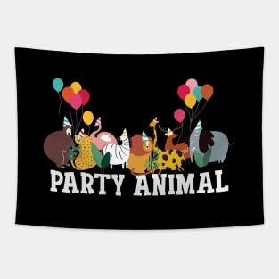 Party Animal Birthday Tapestry