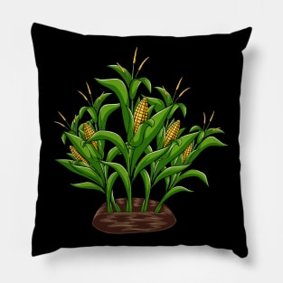 Corn Field Farmer Farming Corn Farm Pillow