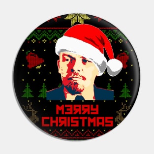 Vladimir Lenin Merry Christmas Pin