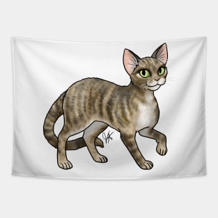 Cat - Devon Rex - Tabby Tapestry