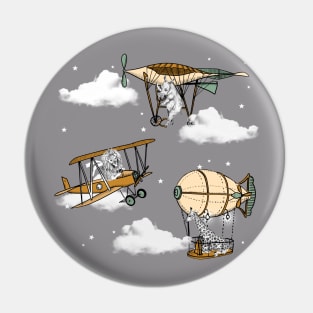 Vintage plane safari Pin