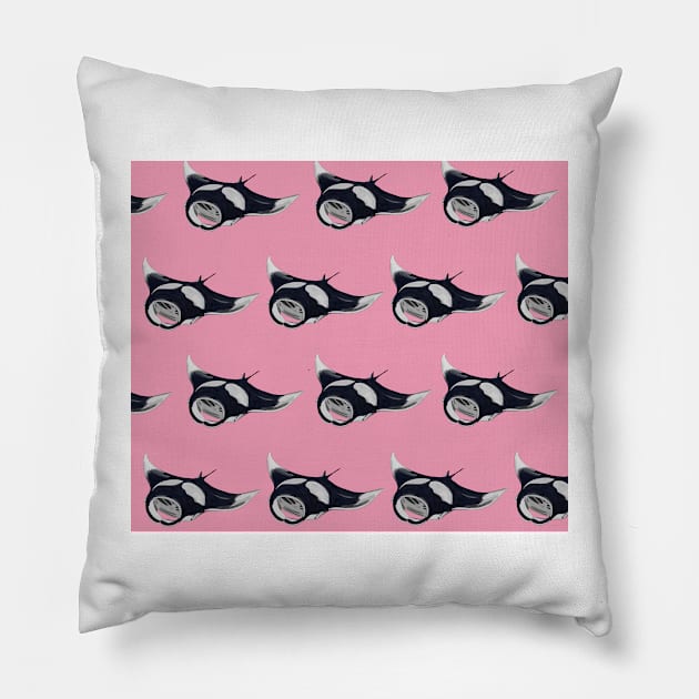 Amazing Giant Mantaray Pillow by ButtonandSquirt