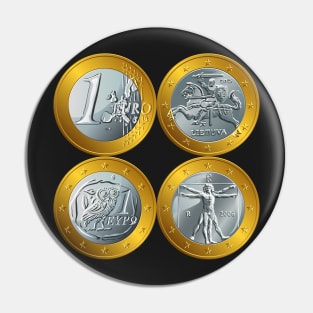 money gold coin euro Pin