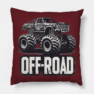 Off road monster truck Pillow