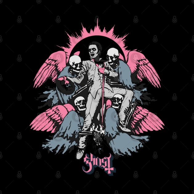 Ghost Retro Style Pink by Punk Fashion