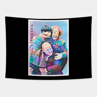 The Three Stooges Poster Art Tapestry