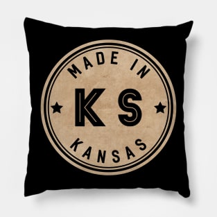 Made In Kansas KS State USA Pillow