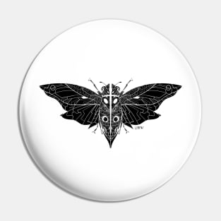 dark cicada butterfly in ghost insect art ecopop Pin