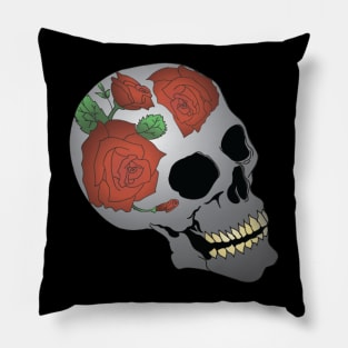 Rose and Skull Pillow