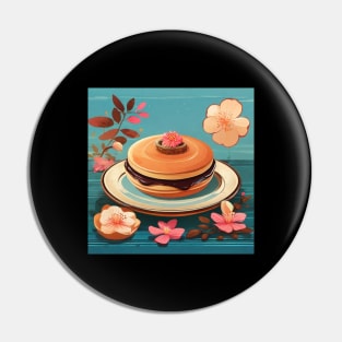 Dorayaki Kawaii Yummy Vintage Since Established Pin