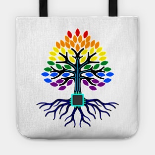 Alien Electrical Pride Tree Tote