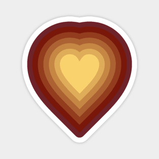 Vintage inspired sunburst heart Magnet