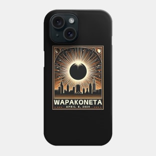 8 april 2024 Total Solar Eclipse in wapakoneta ohio OH Phone Case