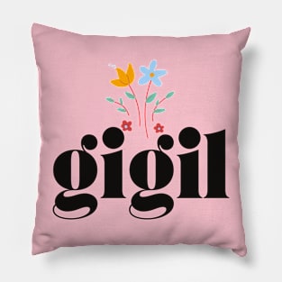 Filipino Tagalog word expression: gigil Pillow