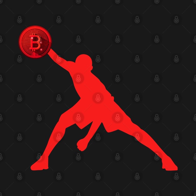 Bitcoin Basketball Player Red by RedSparkle 