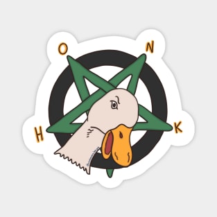 HONK Satanic Goose Magnet