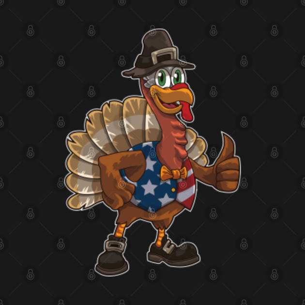 Discover Turkey Pilgrim In Patriotic Outfit - Happy Thanksgiving - T-Shirt