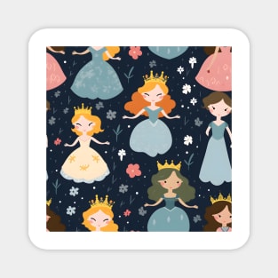 Princesses Pattern 6 Magnet