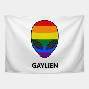 Gaylien Rainbow LGBT Pride Tapestry