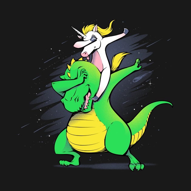 Unicorn T-Rex Dabbing by Tobe_Fonseca