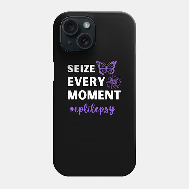 Epilepsy Awareness Month Seizure October November 17th Cancer Survivor Purple Ribbon Cancer Support Hope Love Mental Health Depression Anxiety Inspirational Motivational Gift Idea Phone Case by EpsilonEridani