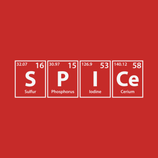 Spice (S-P-I-Ce) Periodic Elements Spelling T-Shirt