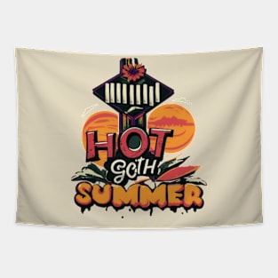 Hot Goth Summer Vintage Tapestry