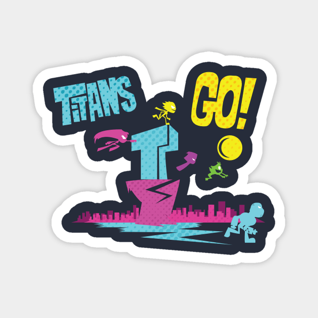 Titans Go! Magnet by Zonsa