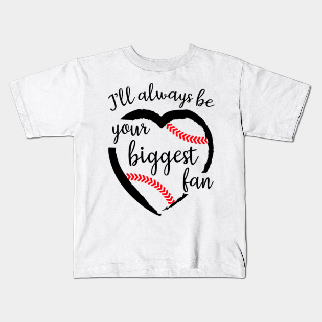 Mom Baseball Quote Heart Laces Always Biggest Fan Family Design