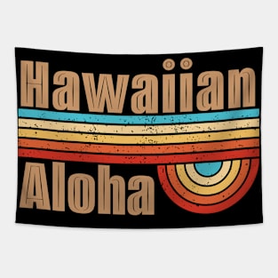 Hawaiian Aloha 80s Retro Vintage Tapestry