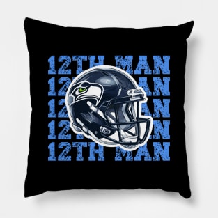 Seattle Seahawks Helmet 12th Man Pillow