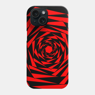 Black and Red Optical illusion Phone Case