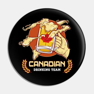 Canadian Drinking Team Pin