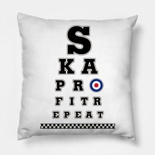 Ska Profit Repeat Eye chart Pillow