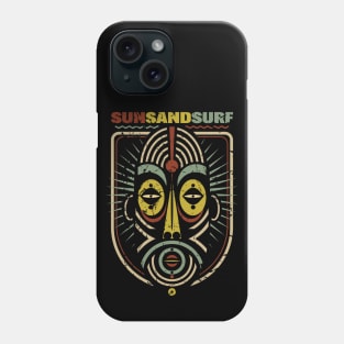 Summer Sun Tiki Badge Phone Case